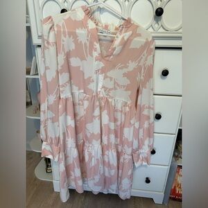 Ophelia Roe Pink and White Floral Dress